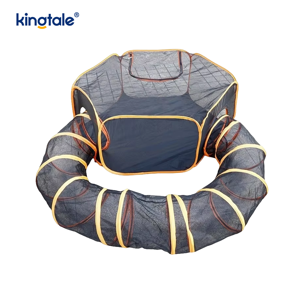 Tollán Cat Peataí Tube Bréagáin Cat Collapsible