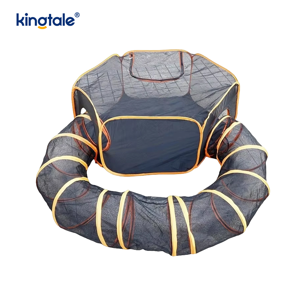 Tollán Cat Peataí Tube Bréagáin Cat Collapsible