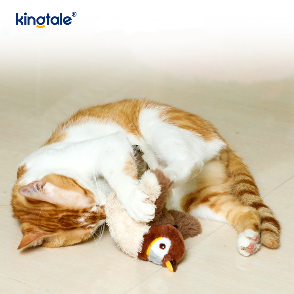 Bréagán Plush Peataí Geal Gealbhan Insamhladh Do Gach Pórtha Cat Kicker Bréagáin Catnip Gealbhan