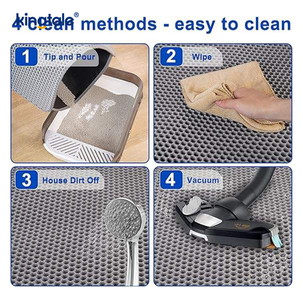 Uasghrádú Mat Bruscair Cat Ciseal Cúil Uiscedhíonach Leakproof
