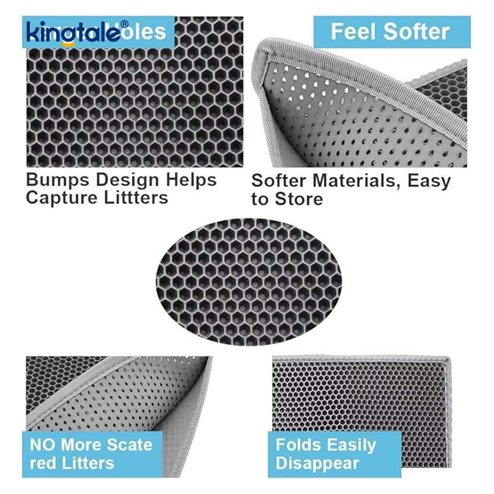 Uasghrádú Mat Bruscair Cat Ciseal Cúil Uiscedhíonach Leakproof