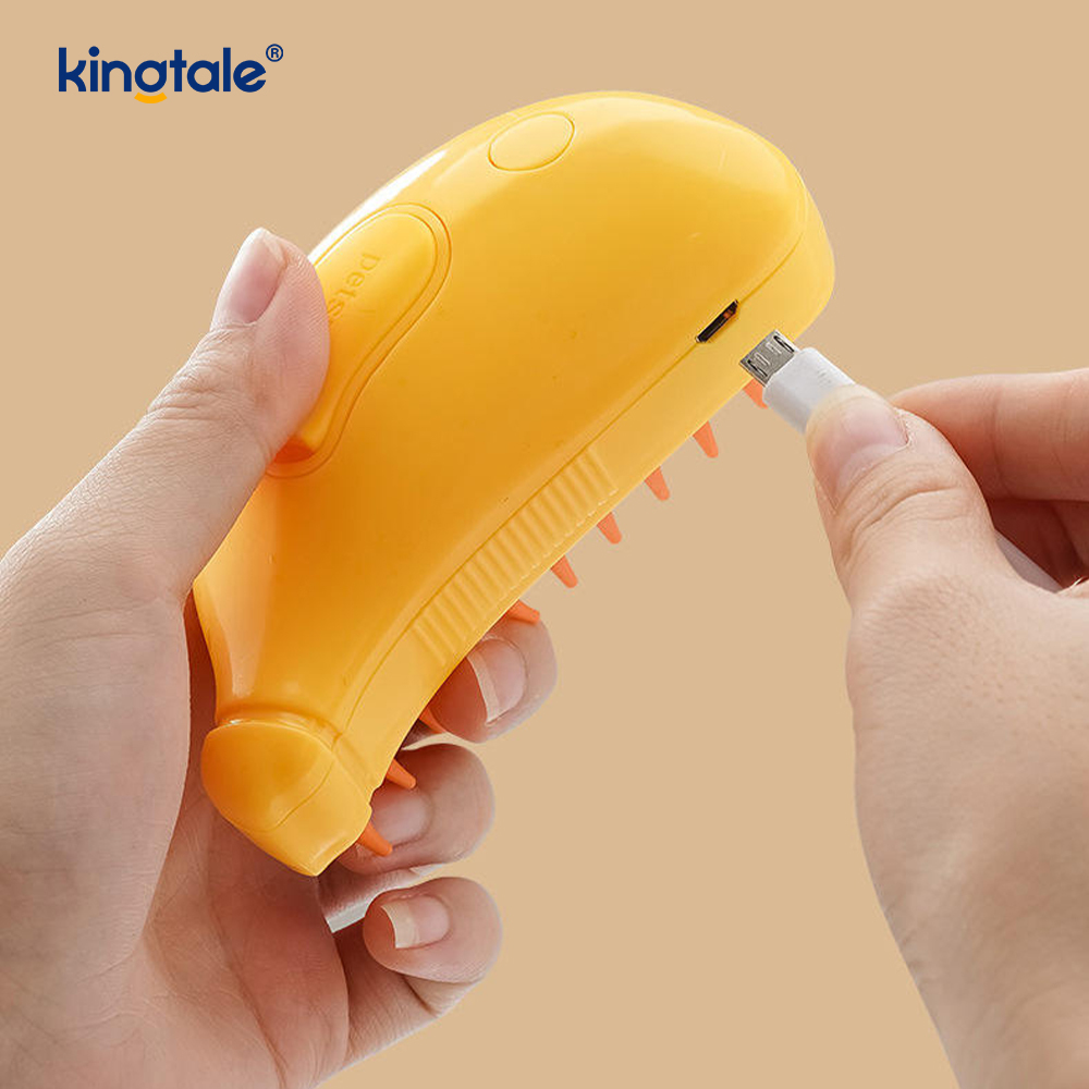 Scuab Gaile Cat 3 I 1 Scuab Peataí Steamy Silicone Massage Dog Hair Remover Comb