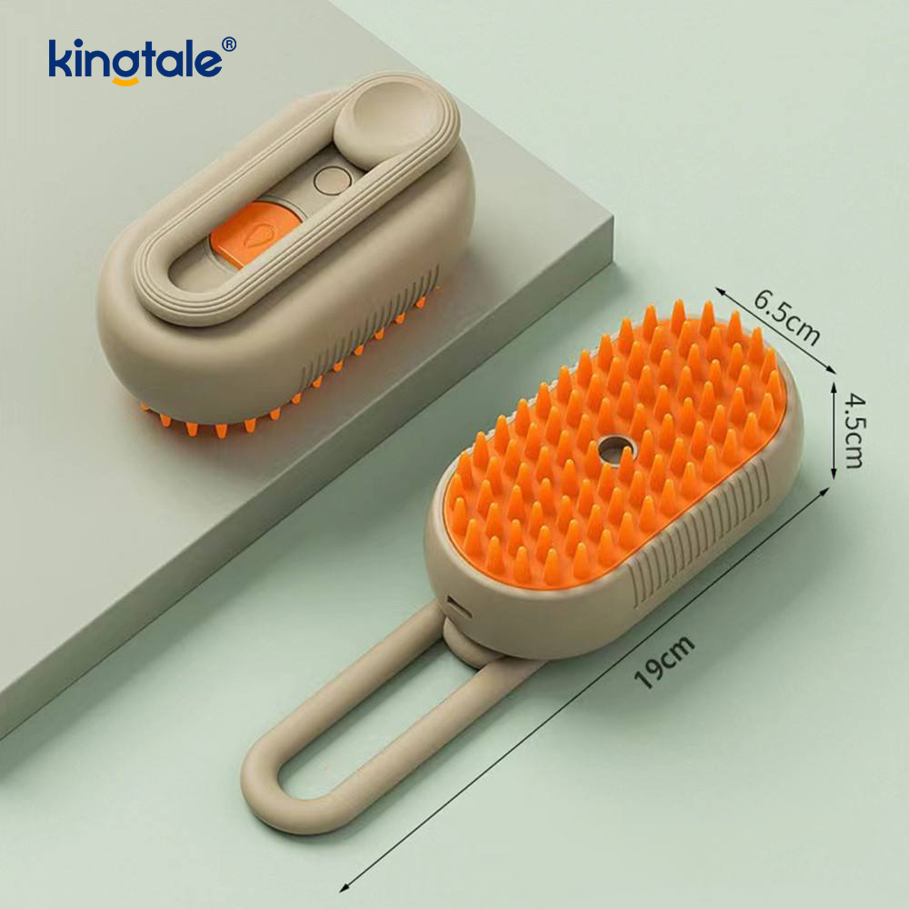 Scuab Gaile Cat 3 I 1 Scuab Peataí Steamy Silicone Massage Dog Hair Remover Comb