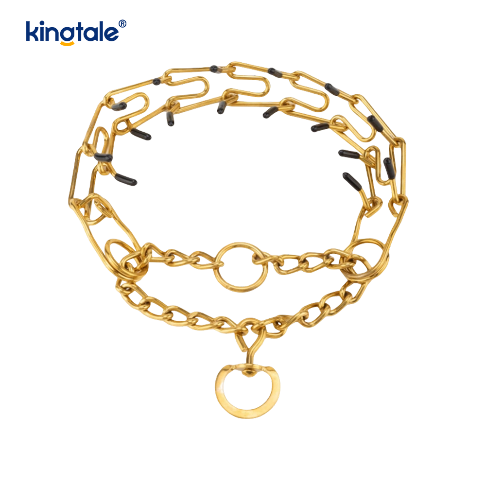 Coiléir Choke Pinch Peataí Collar Oiliúna Madraí Miotal Cruach Carbóin