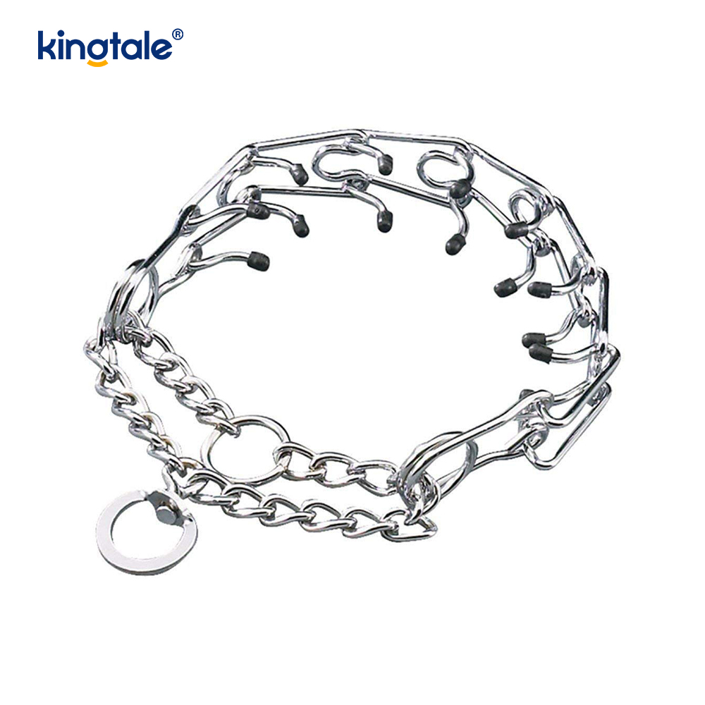 Coiléir Choke Pinch Peataí Collar Oiliúna Madraí Miotal Cruach Carbóin Coiléir Choke Pinch Peataí Collar Oiliúna Madraí Miotal Cruach Carbóin
