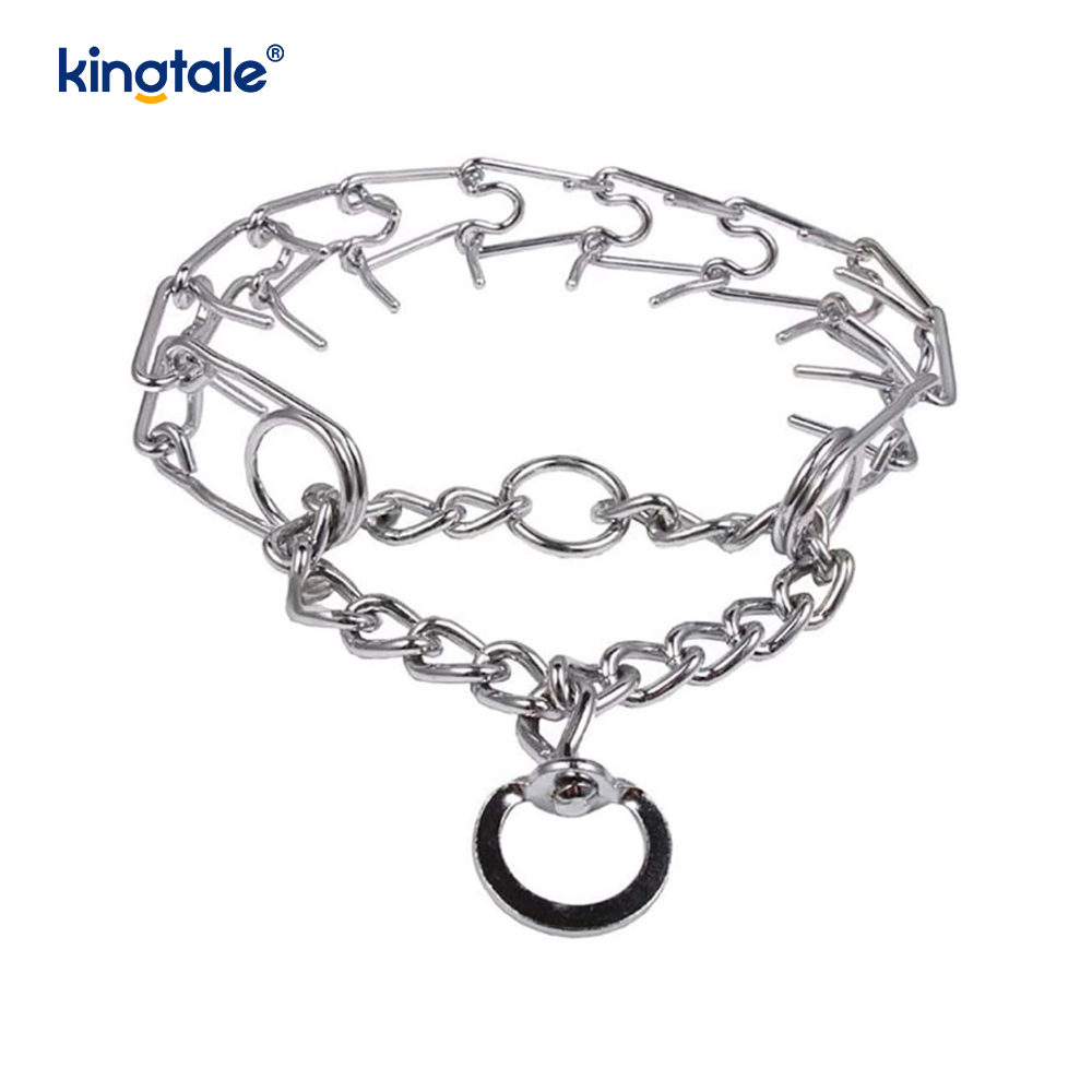 Coiléir Choke Pinch Peataí Collar Oiliúna Madraí Miotal Cruach Carbóin Coiléir Choke Pinch Peataí Collar Oiliúna Madraí Miotal Cruach Carbóin