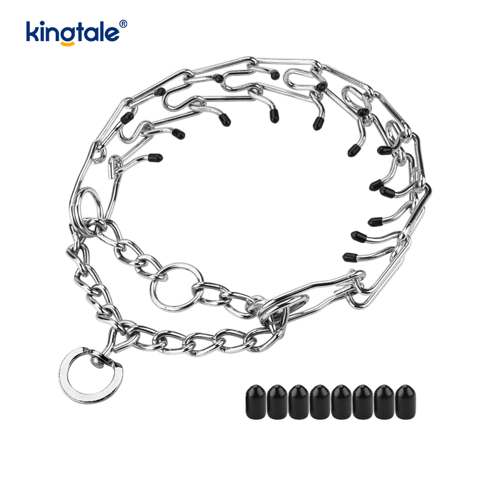 Coiléir Choke Pinch Peataí Collar Oiliúna Madraí Miotal Cruach Carbóin Coiléir Choke Pinch Peataí Collar Oiliúna Madraí Miotal Cruach Carbóin