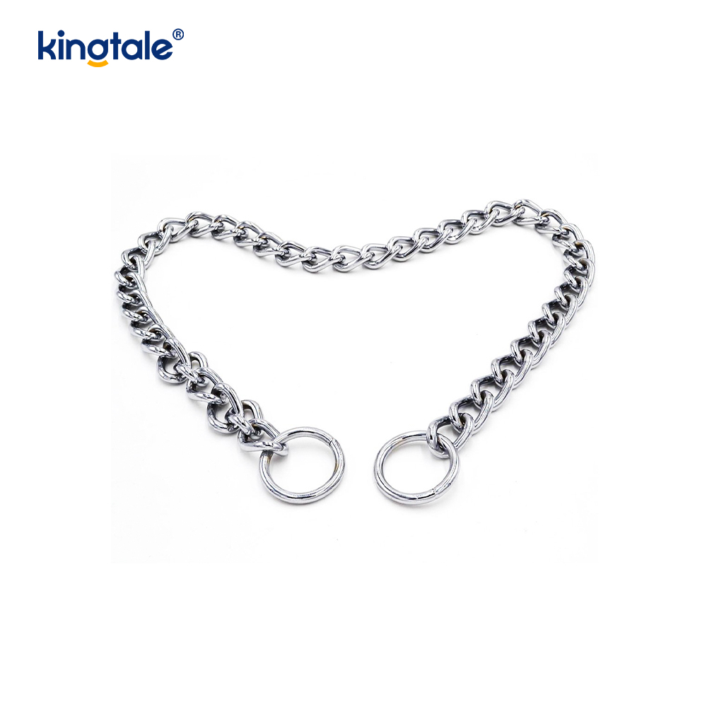 Miotal Oiliúna Madraí Choke Collar Duillín P Slabhra Trom Do Madraí