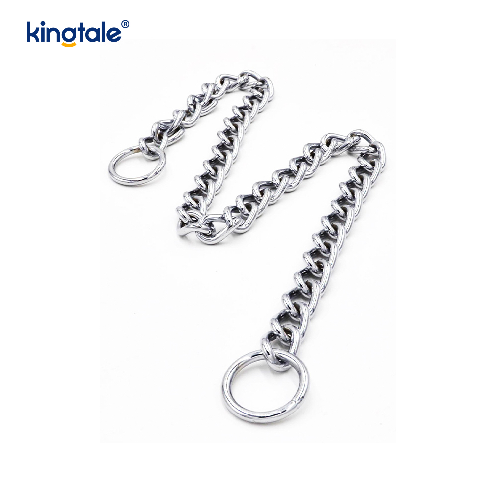 Miotal Oiliúna Madraí Choke Collar Duillín P Slabhra Trom Do Madraí