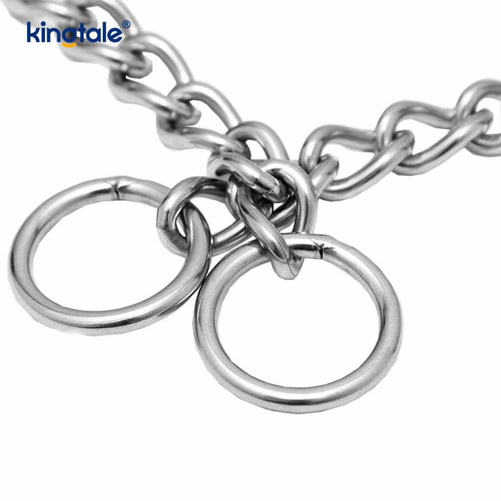 Miotal Oiliúna Madraí Choke Collar Duillín P Slabhra Trom Do Madraí
