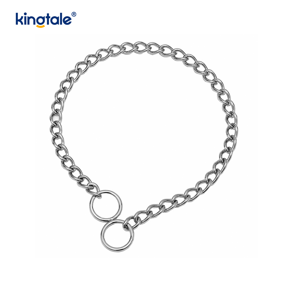 Miotal Oiliúna Madraí Choke Collar Duillín P Slabhra Trom Do Madraí