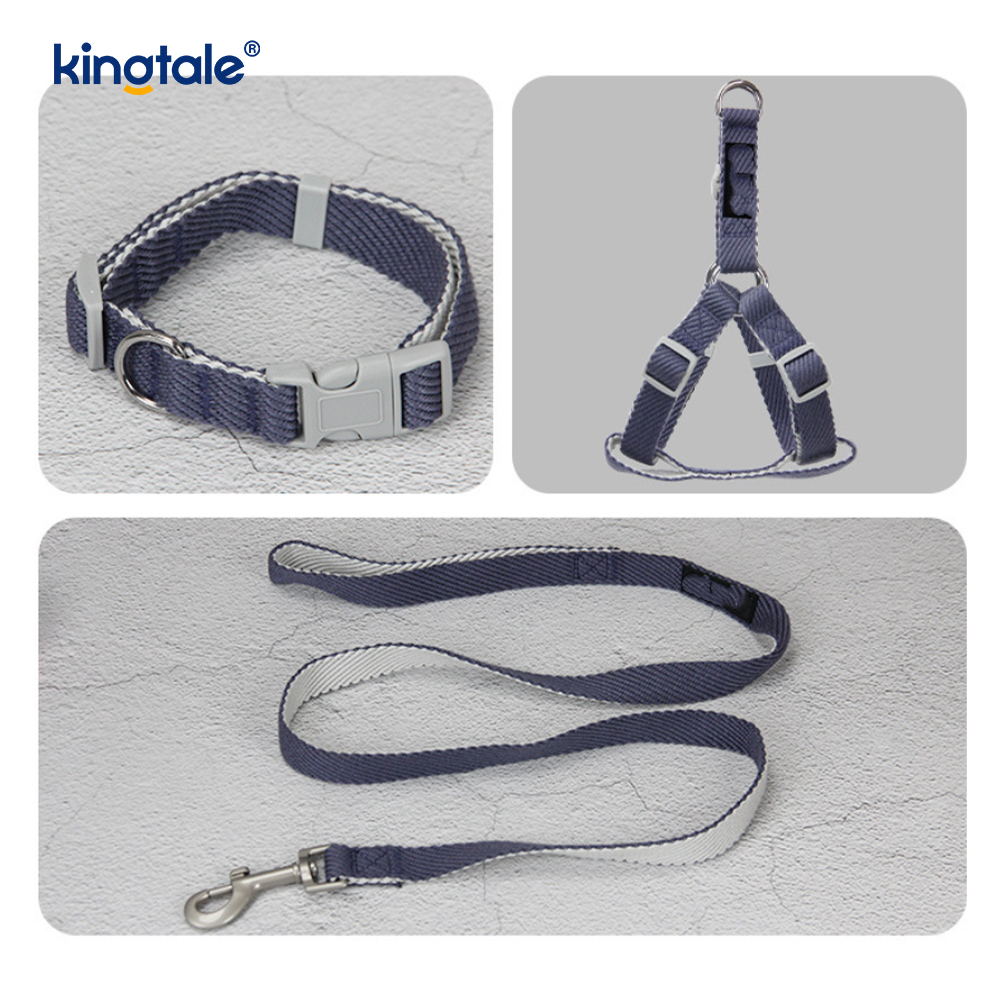 Pearsanaithe OEM/ODM Patrún Priontála Madraí Úim Collar Leash Set