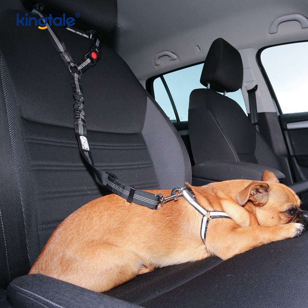 Crios Suíochán Car Peataí Machnamhach Poileistir Durable Leash Frith-Rush Frith-Rush