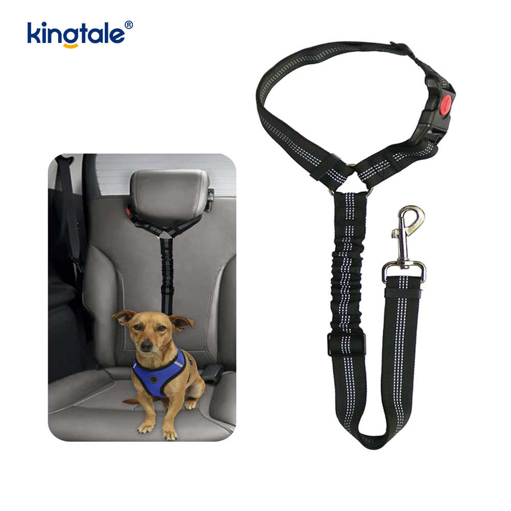 Crios Suíochán Car Peataí Machnamhach Poileistir Durable Leash Frith-Rush Frith-Rush