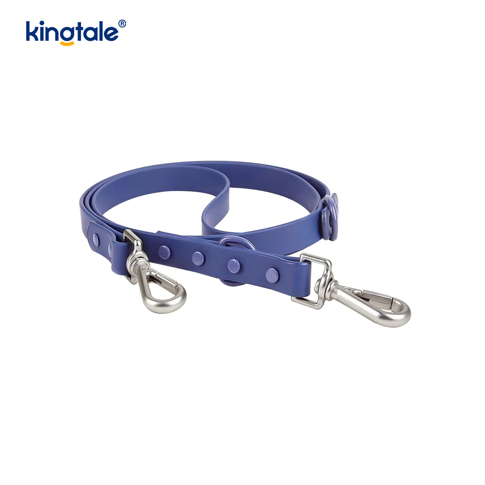 Saincheaptha Faiseanta Éadrom Uiscedhíonach Pvc Madraí Úim Collar Leash