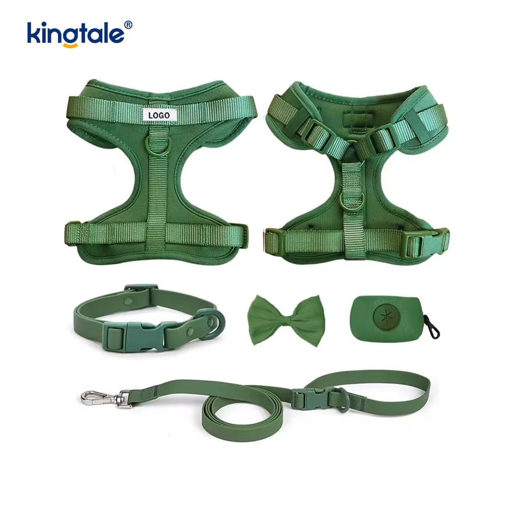 Saincheaptha Faiseanta Éadrom Uiscedhíonach Pvc Madraí Úim Collar Leash