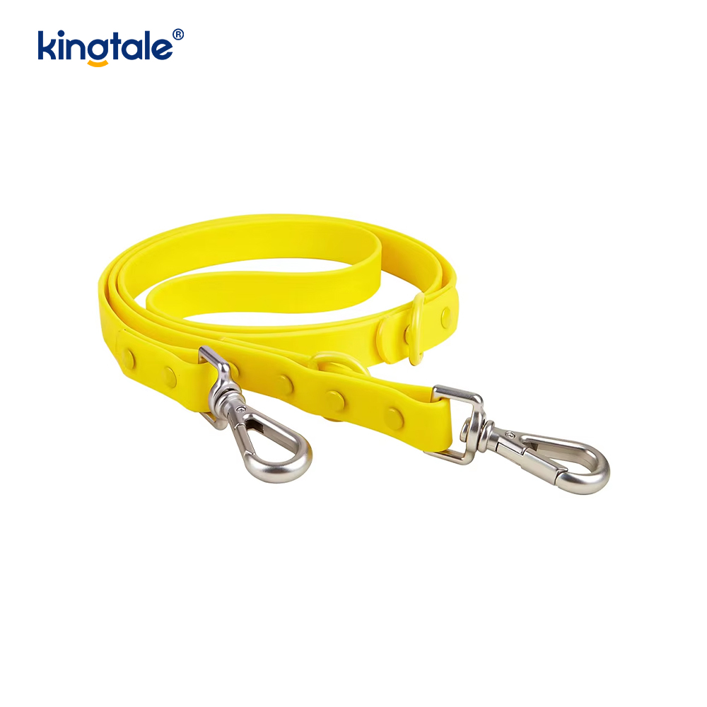 Saincheaptha Faiseanta Éadrom Uiscedhíonach Pvc Madraí Úim Collar Leash