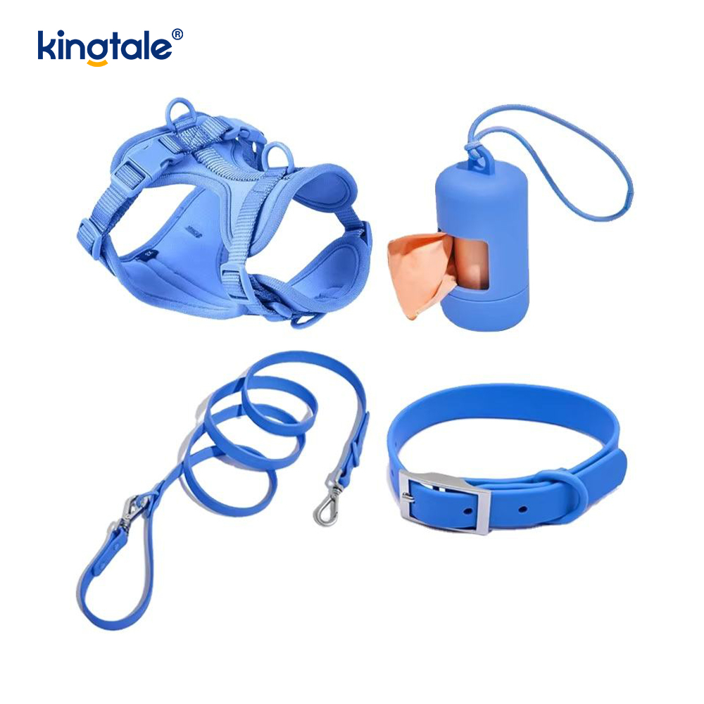 Saincheaptha Faiseanta Éadrom Uiscedhíonach Pvc Madraí Úim Collar Leash