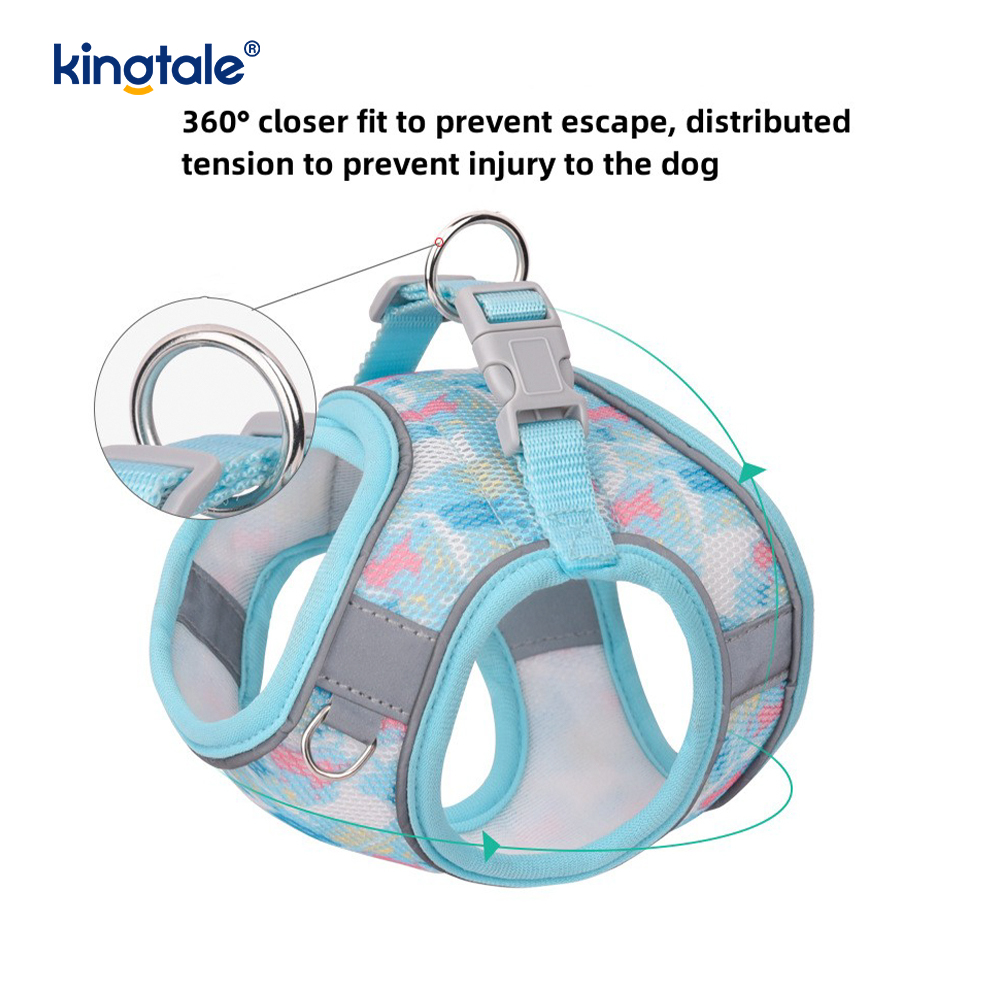 Faisean Stíl Dílse Padded Peataí Úim Madra Frith-Turraing Machnamhach Leash