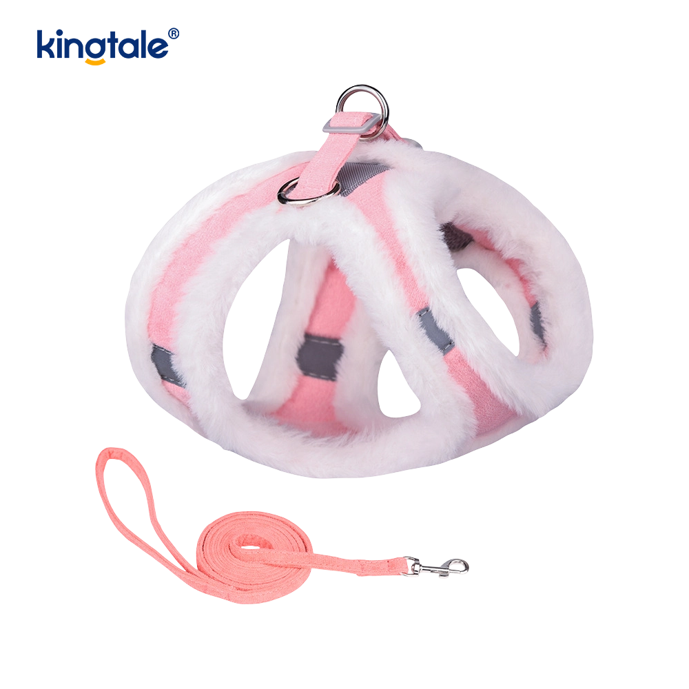 Úim Madraí Peataí Plush Leash Socraigh Veist Úim Madraí Siúil an Fhómhair