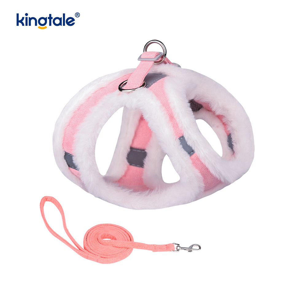 Úim Madraí Peataí Plush Leash Socraigh Veist Úim Madraí Siúil an Fhómhair