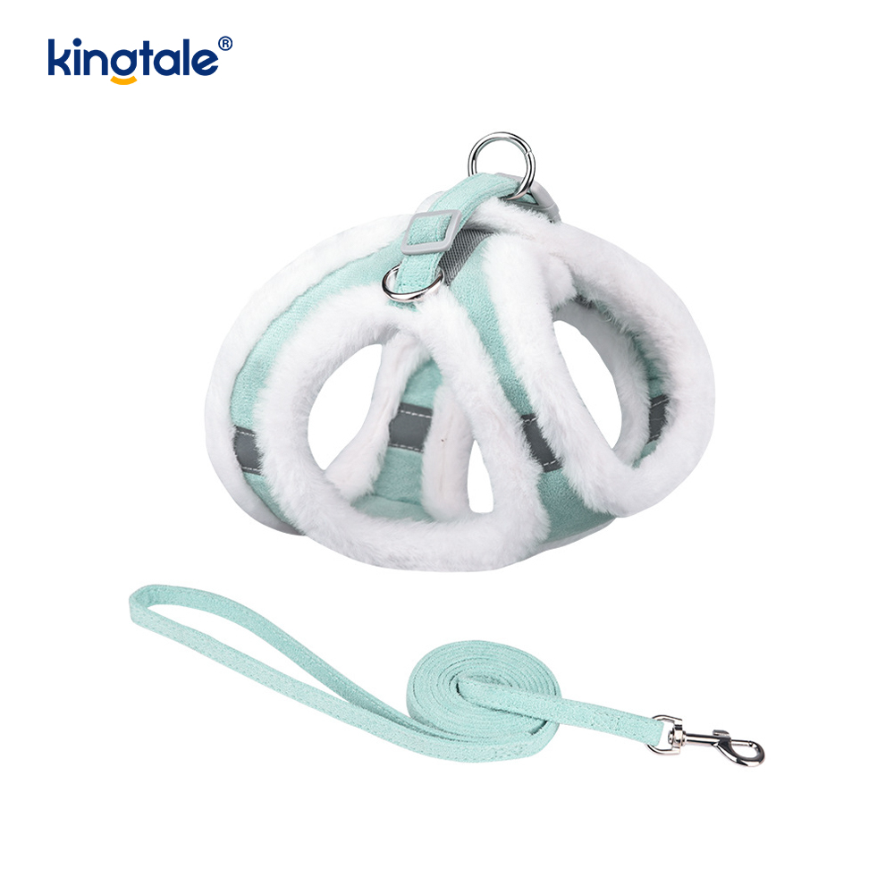 Úim Madraí Peataí Plush Leash Socraigh Veist Úim Madraí Siúil an Fhómhair