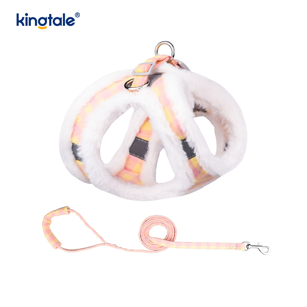 Úim Madraí Peataí Plush Leash Socraigh Veist Úim Madraí Siúil an Fhómhair