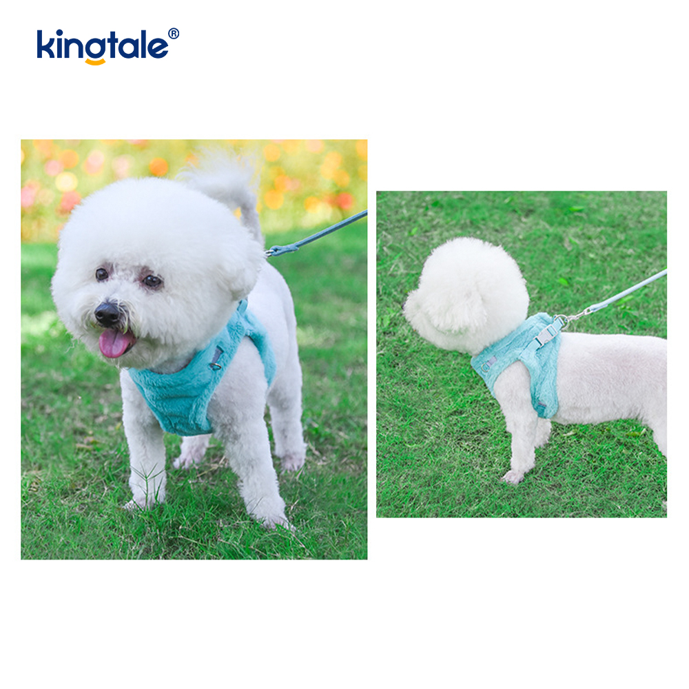Úim Madraí Peataí Plush Leash Socraigh Veist Úim Madraí Siúil an Fhómhair