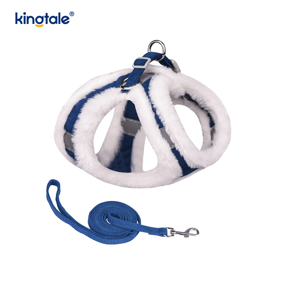 Úim Madraí Peataí Plush Leash Socraigh Veist Úim Madraí Siúil an Fhómhair