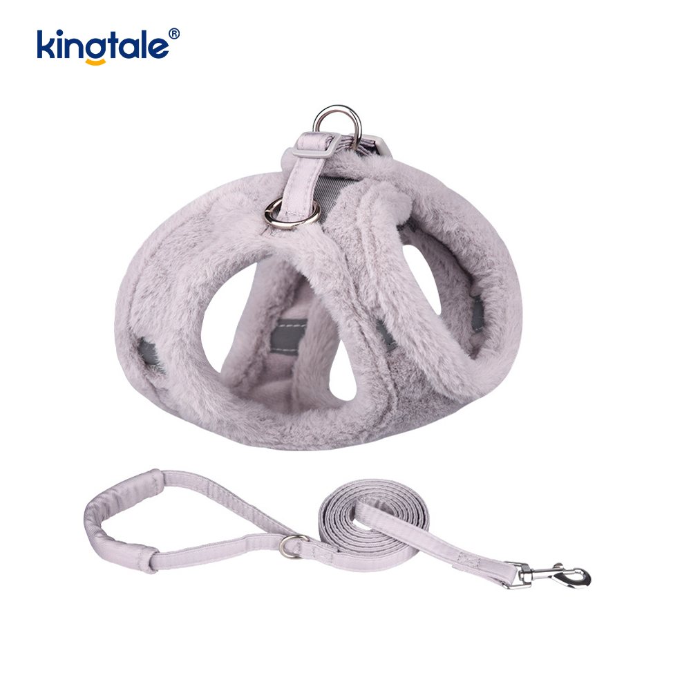 Úim Madraí Peataí Plush Leash Socraigh Veist Úim Madraí Siúil an Fhómhair