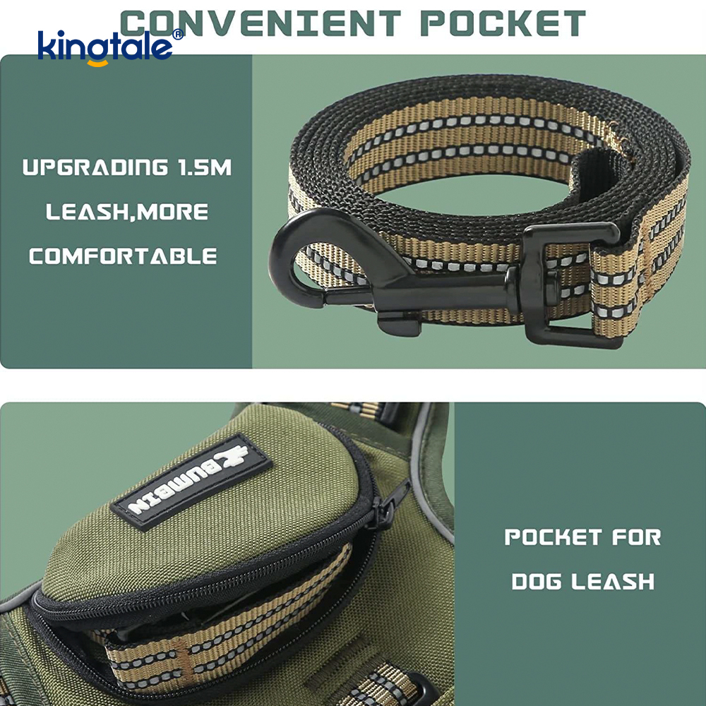 Vest Peataí Inchoigeartaithe Gan Choke le Úim Siúl Peataí Machnamhach Machnamhach Leash
