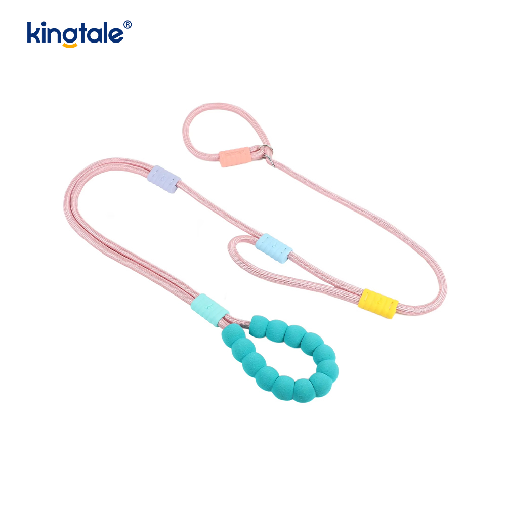 Uimh Tarraingt Níolón Durable Adjustable Láimhseáil Dúbailte Duillín Madraí Colorful Leash