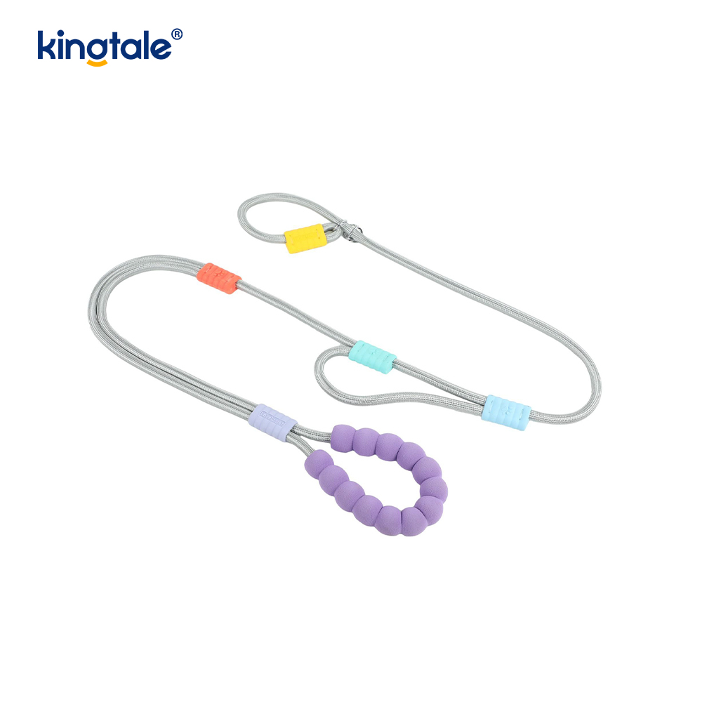 Uimh Tarraingt Níolón Durable Adjustable Láimhseáil Dúbailte Duillín Madraí Colorful Leash