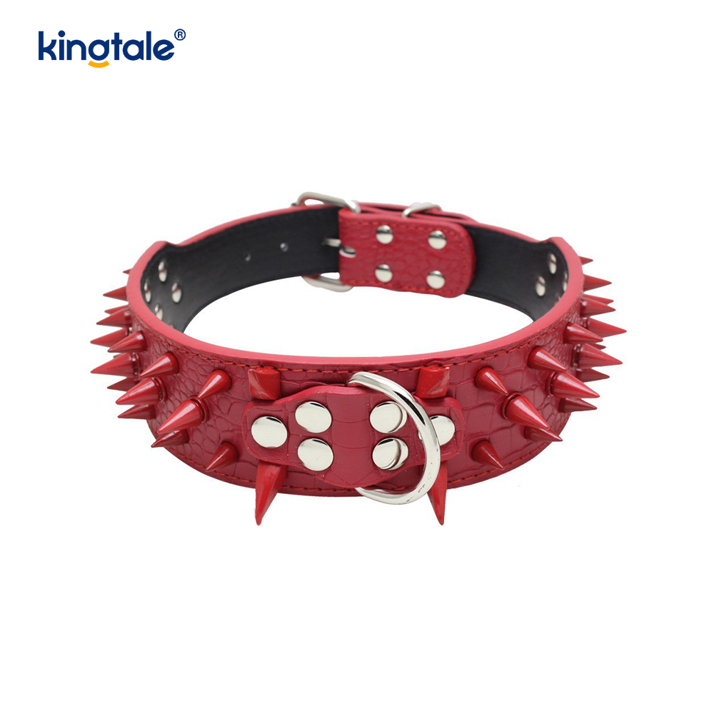 Collar Madra Studded Géar Spíc Coiléir Madra Leathar Stylish