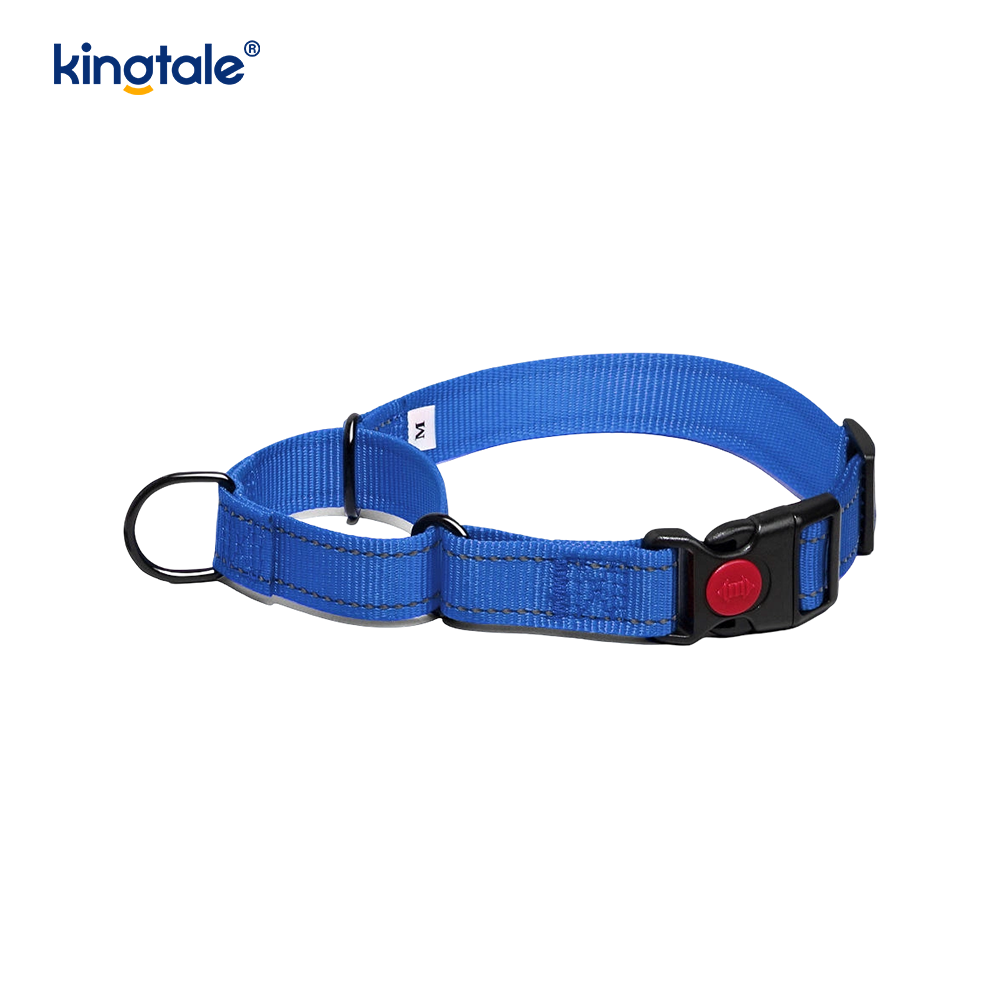 Scaoileadh Tapa Gan Collar Madraí Martingale Níolón Coigeartaithe Machnamhach a Tarraingt