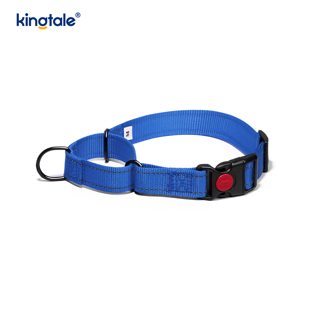 Scaoileadh Tapa Gan Collar Madraí Martingale Níolón Coigeartaithe Machnamhach a Tarraingt