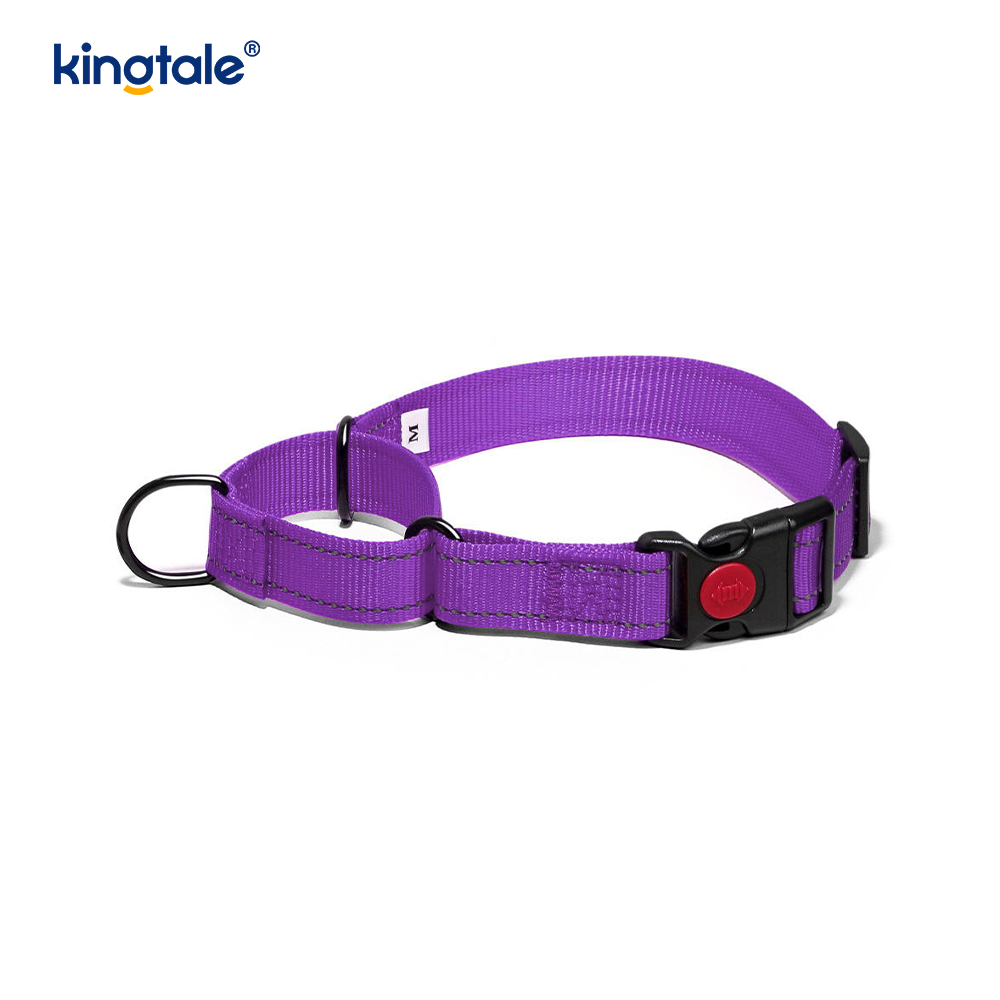 Scaoileadh Tapa Gan Collar Madraí Martingale Níolón Coigeartaithe Machnamhach a Tarraingt