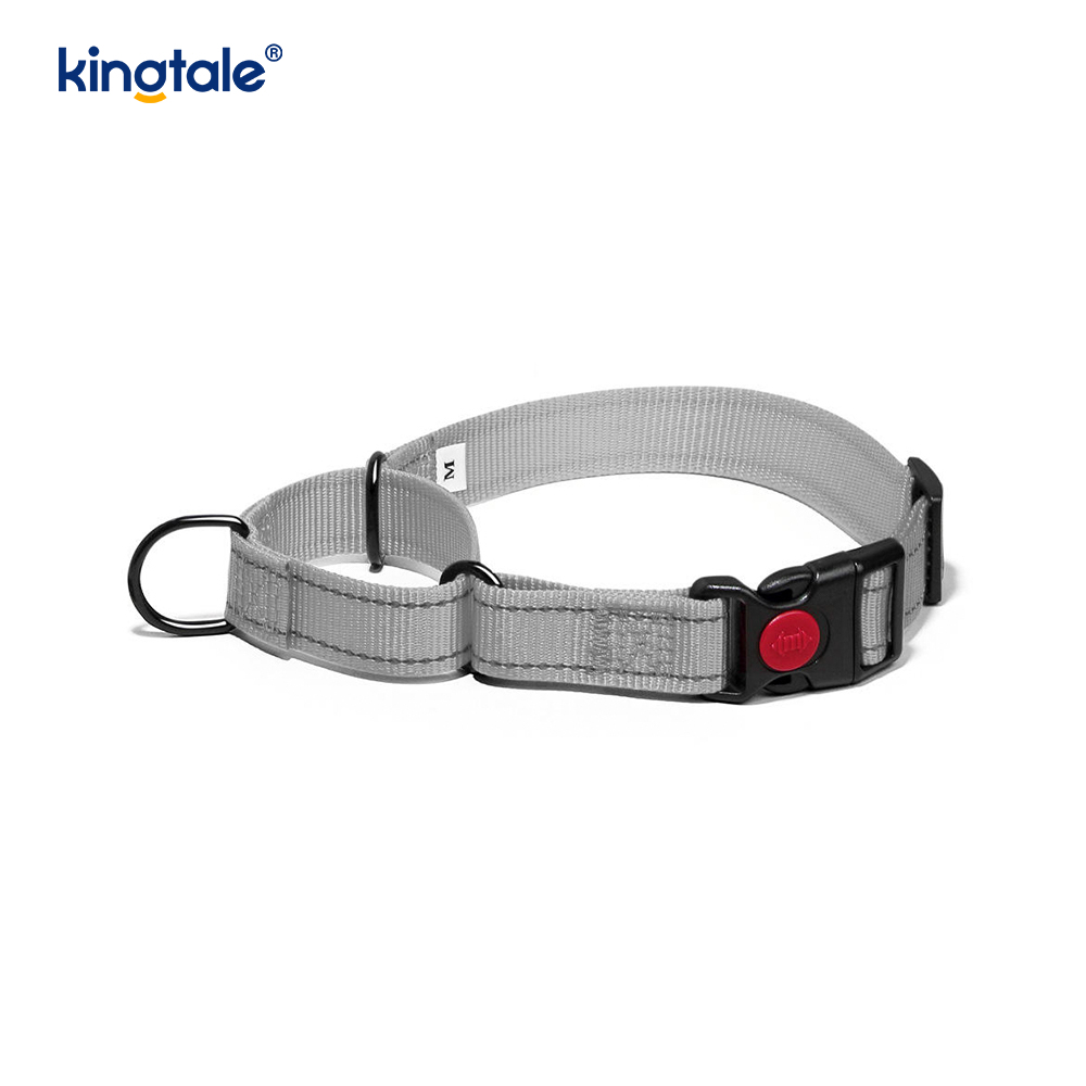 Scaoileadh Tapa Gan Collar Madraí Martingale Níolón Coigeartaithe Machnamhach a Tarraingt