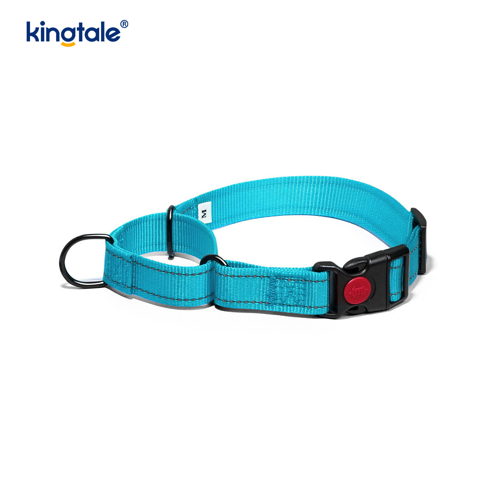 Scaoileadh Tapa Gan Collar Madraí Martingale Níolón Coigeartaithe Machnamhach a Tarraingt