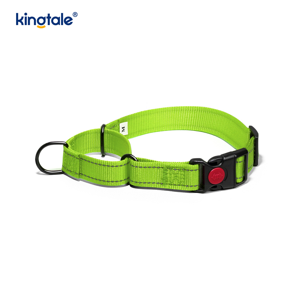 Scaoileadh Tapa Gan Collar Madraí Martingale Níolón Coigeartaithe Machnamhach a Tarraingt