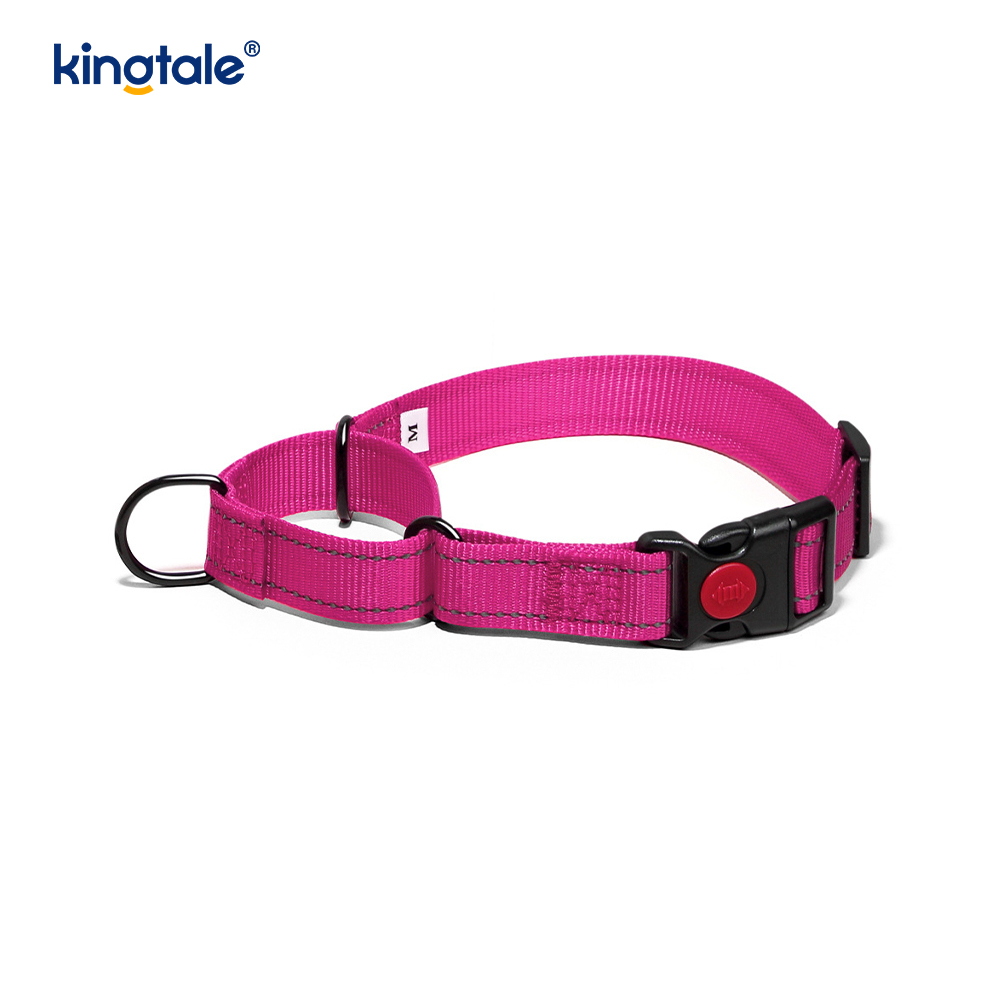 Scaoileadh Tapa Gan Collar Madraí Martingale Níolón Coigeartaithe Machnamhach a Tarraingt
