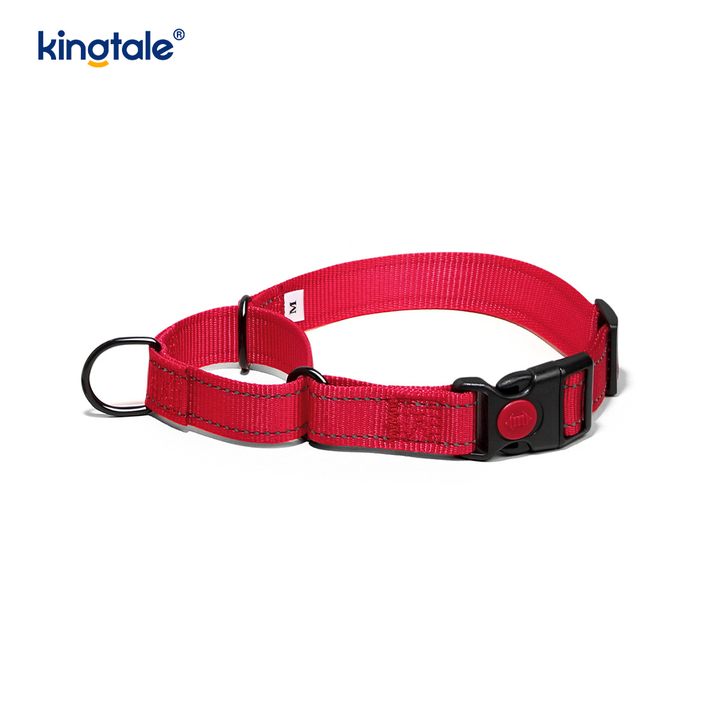 Scaoileadh Tapa Gan Collar Madraí Martingale Níolón Coigeartaithe Machnamhach a Tarraingt