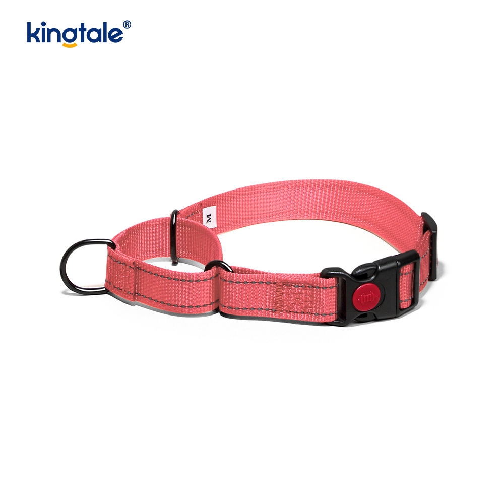 Scaoileadh Tapa Gan Collar Madraí Martingale Níolón Coigeartaithe Machnamhach a Tarraingt
