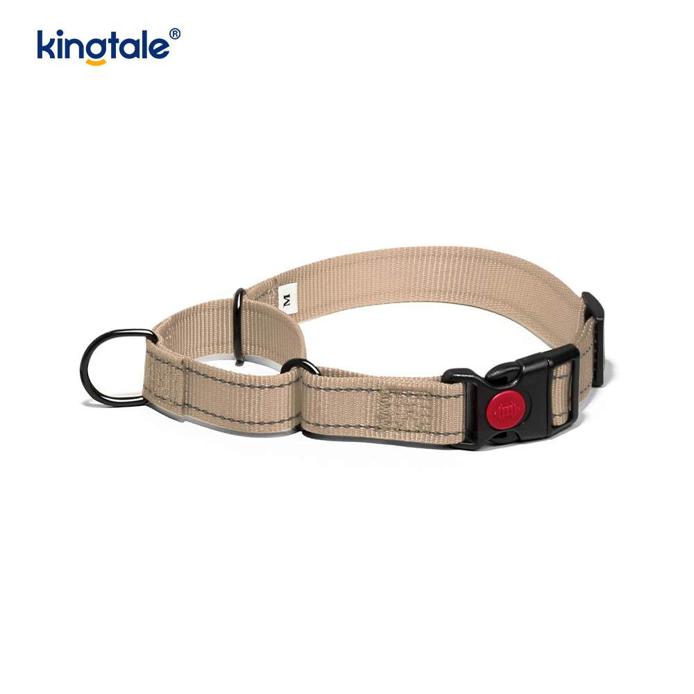 Scaoileadh Tapa Gan Collar Madraí Martingale Níolón Coigeartaithe Machnamhach a Tarraingt