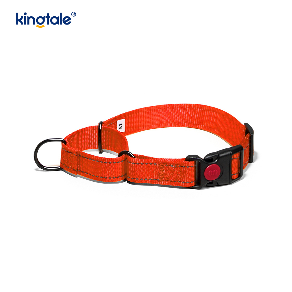 Scaoileadh Tapa Gan Collar Madraí Martingale Níolón Coigeartaithe Machnamhach a Tarraingt