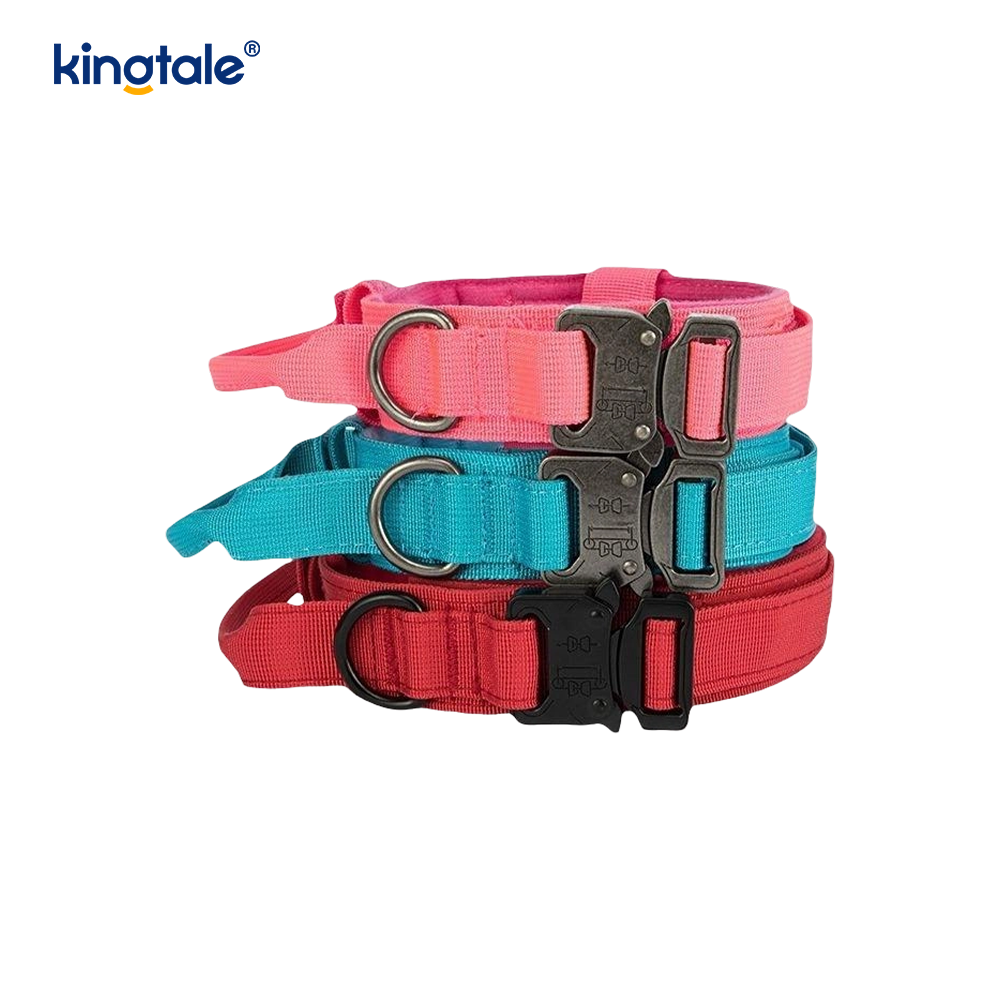 Rialú níolón CutsomTraining Láimhseáil Collar Búcla Miotail