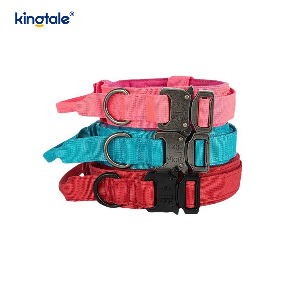Rialú níolón CutsomTraining Láimhseáil Collar Búcla Miotail