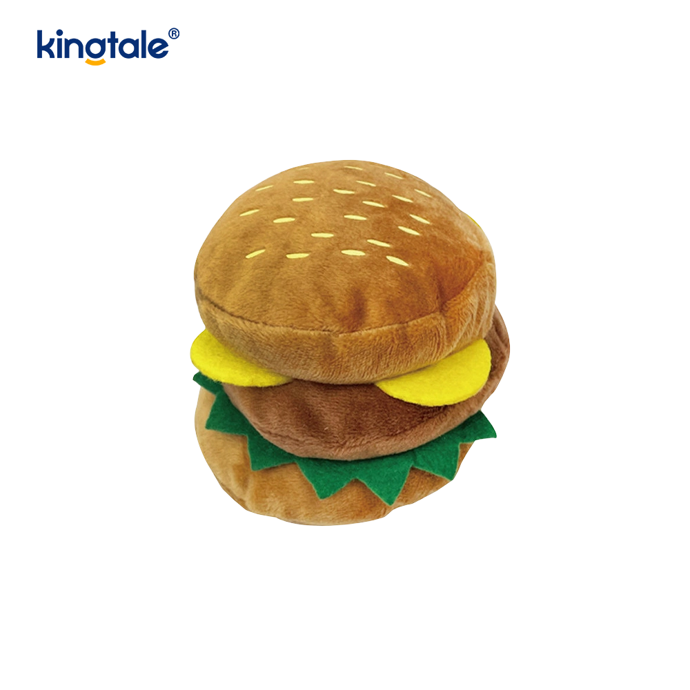 Hamburger Bréagán Screaming Bia, Fries na Fraince, Cos Sicín le haghaidh Cat agus Madra