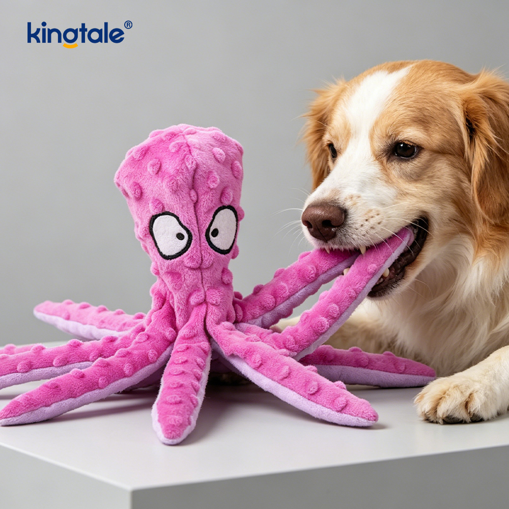 Idirghníomhach, CRUA, Squeaky Octopus-Shell Plush Pet Bréagán