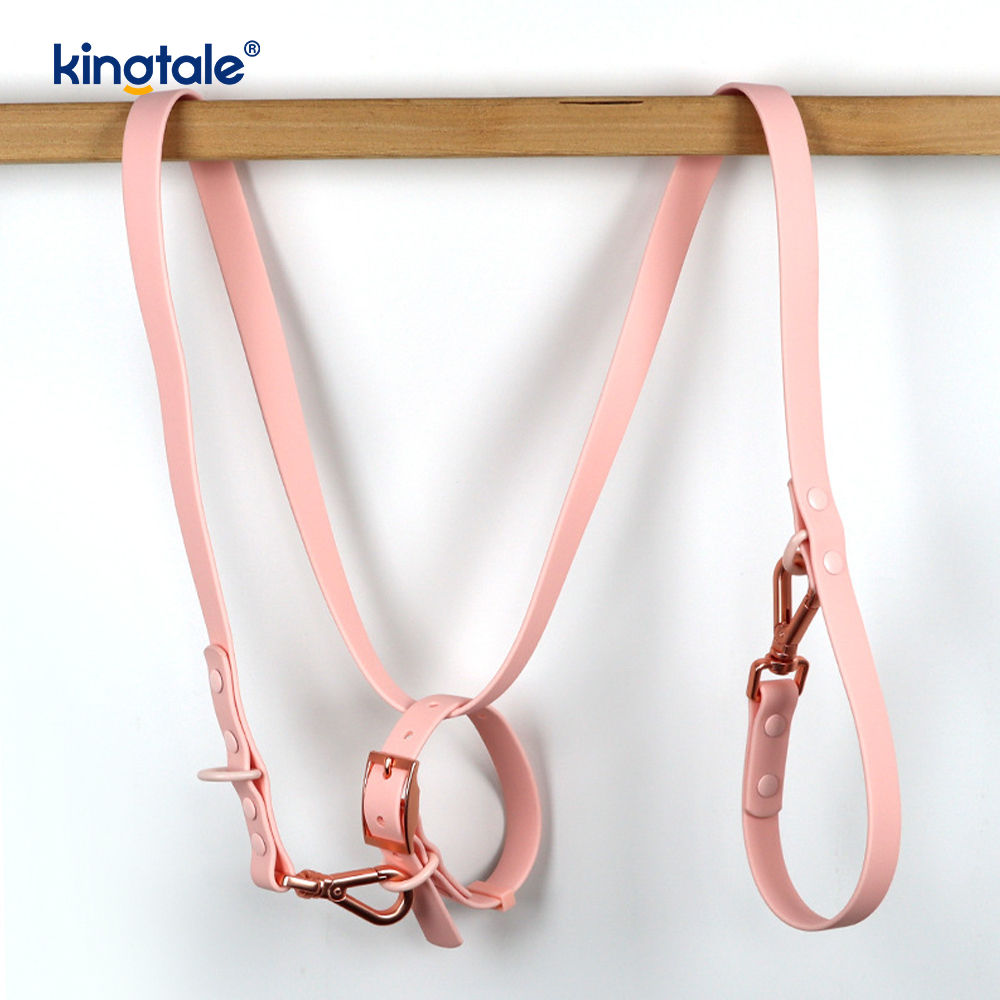 PVC-Brataithe Uiscedhíonach Scríobadh-Resistant Coiléir Madraí Leash